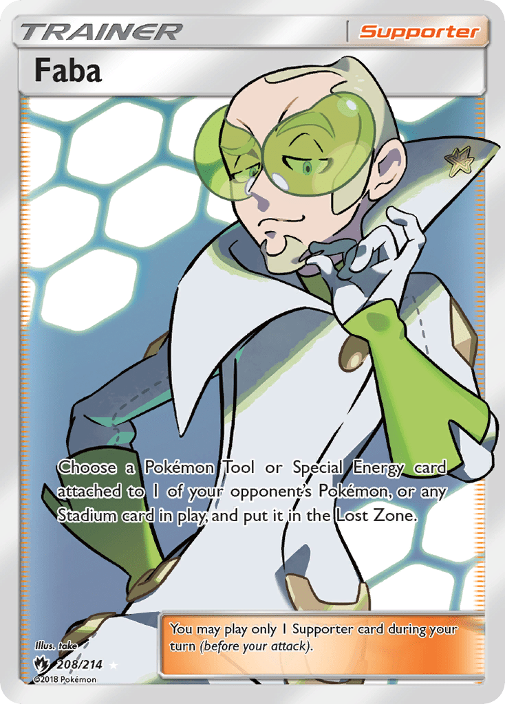 Faba (208/214) [Sun & Moon: Lost Thunder] Pokemon Single Pokémon  | Multizone: Comics And Games