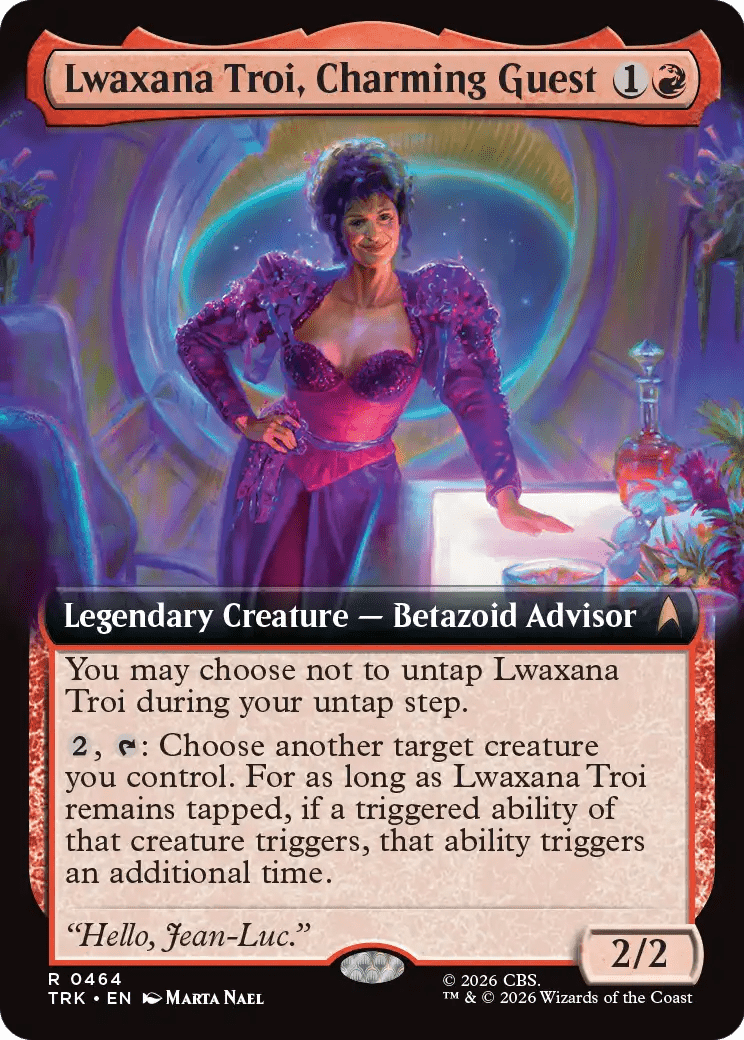 Lwaxana Troi, Charming Guest (Extended Art) [Star Trek] MTG Single Magic: The Gathering  | Multizone: Comics And Games