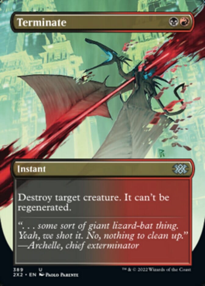 Terminate (Borderless Alternate Art) [Double Masters 2022] MTG Single Magic: The Gathering  | Multizone: Comics And Games