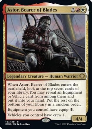 Astor, Bearer of Blades (Promo Pack) [Dominaria United Promos] MTG Single Magic: The Gathering  | Multizone: Comics And Games