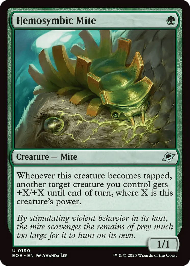 Hemosymbic Mite [Edge of Eternities] MTG Single Magic: The Gathering  | Multizone: Comics And Games
