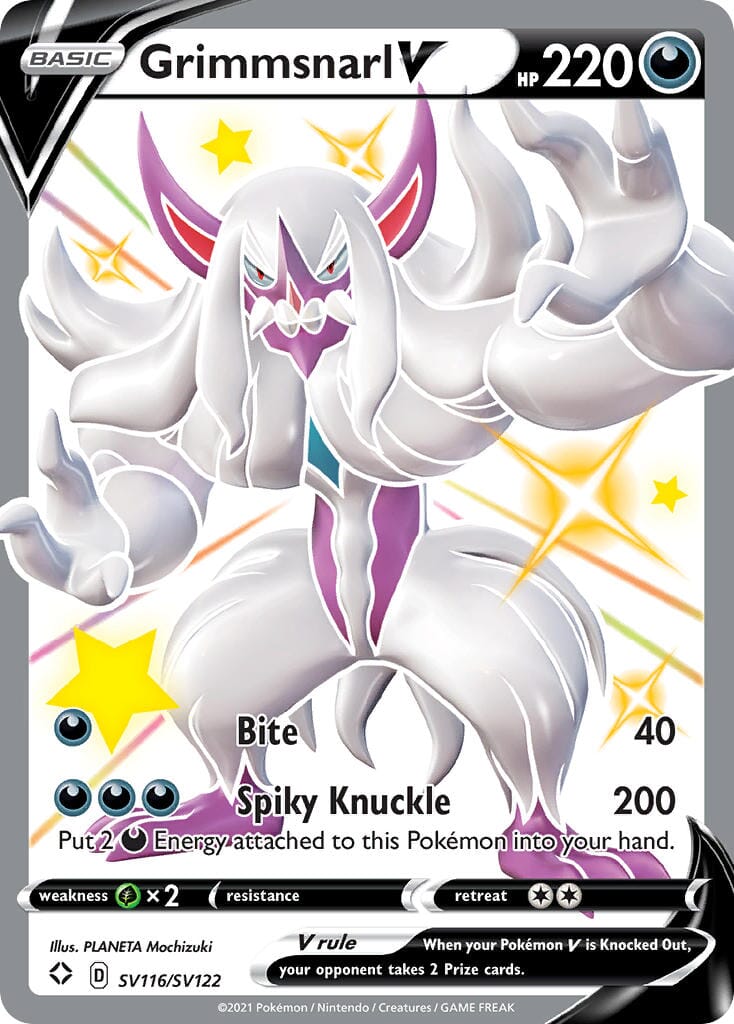 Grimmsnarl V (SV116/SV122) [Sword & Shield: Shining Fates] Pokemon Single Pokémon  | Multizone: Comics And Games