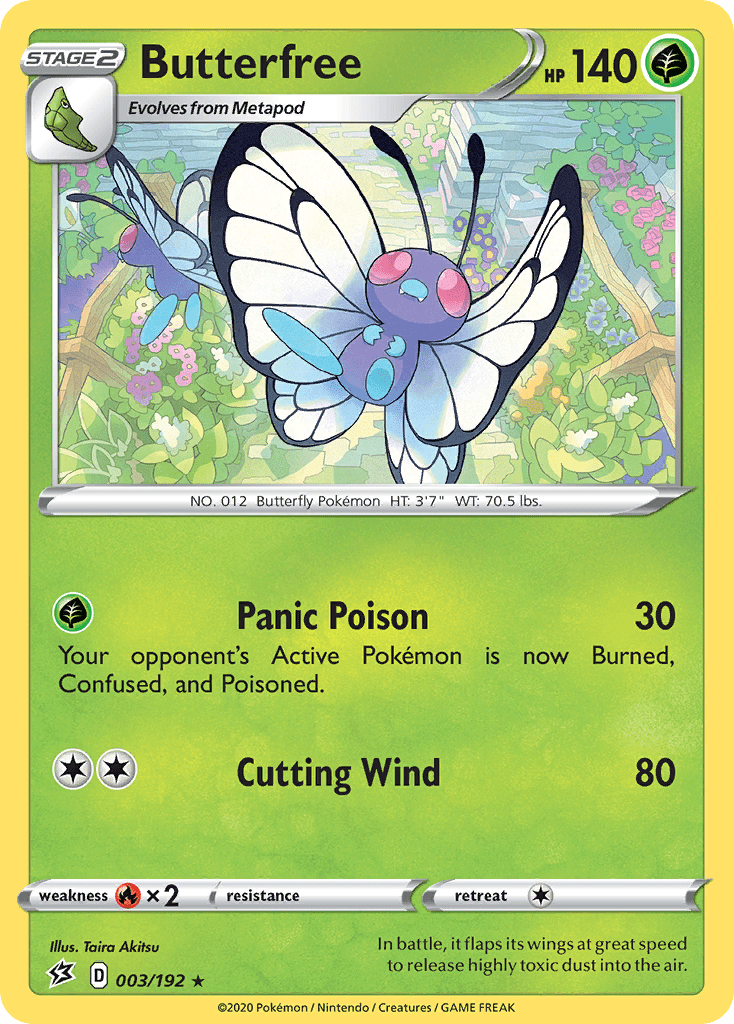 Butterfree (003/192) [Sword & Shield: Rebel Clash] Pokemon Single Pokémon  | Multizone: Comics And Games