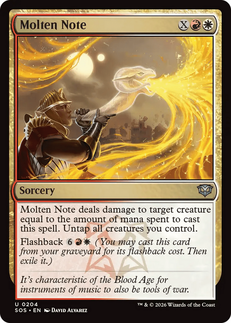 Molten Note [Secrets of Strixhaven] MTG Single Magic: The Gathering  | Multizone: Comics And Games