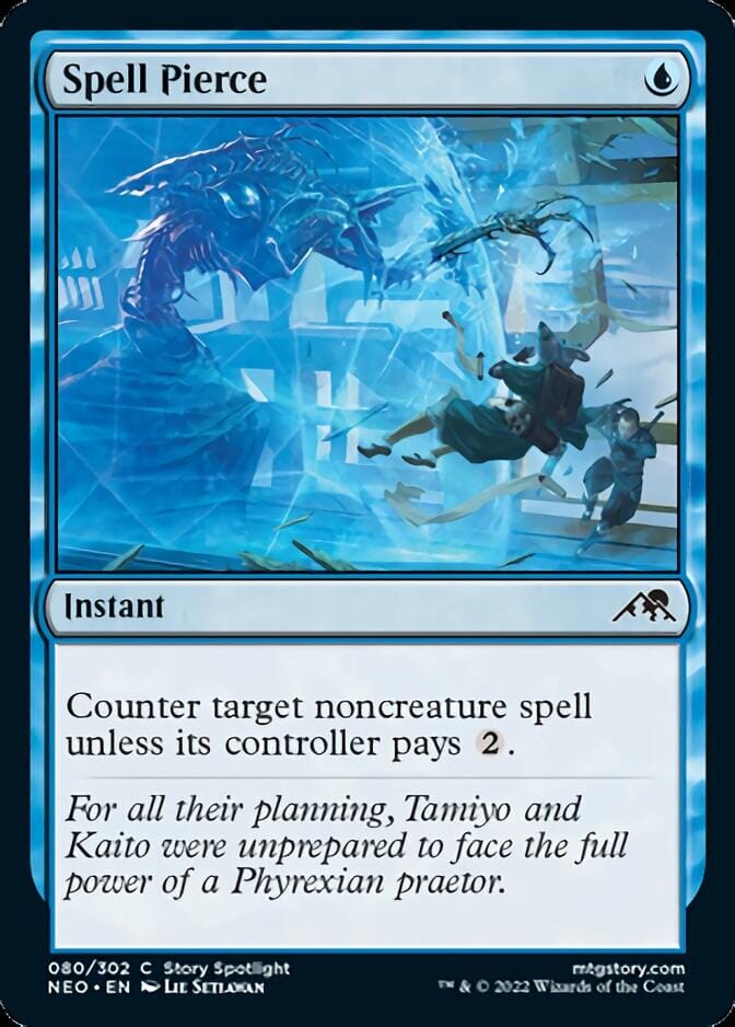 Spell Pierce [Kamigawa: Neon Dynasty] MTG Single Magic: The Gathering  | Multizone: Comics And Games