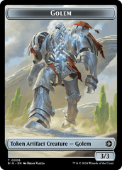Golem // Plot Double-Sided Token [Outlaws of Thunder Junction: The Big Score Tokens] MTG Single Magic: The Gathering  | Multizone: Comics And Games