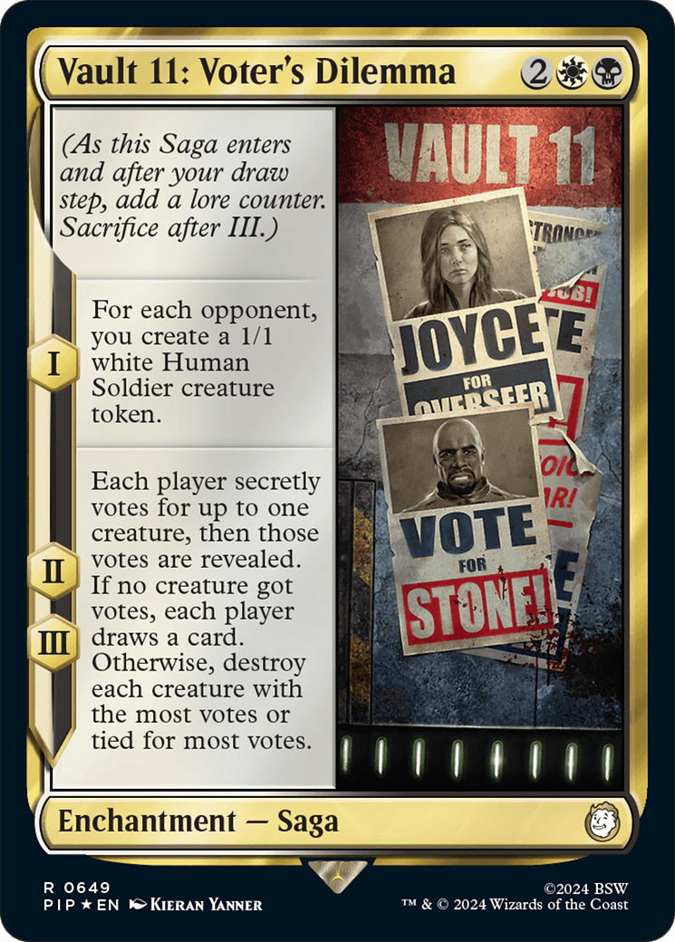 Vault 11: Voter's Dilemna (Surge Foil) [Fallout] MTG Single Magic: The Gathering  | Multizone: Comics And Games