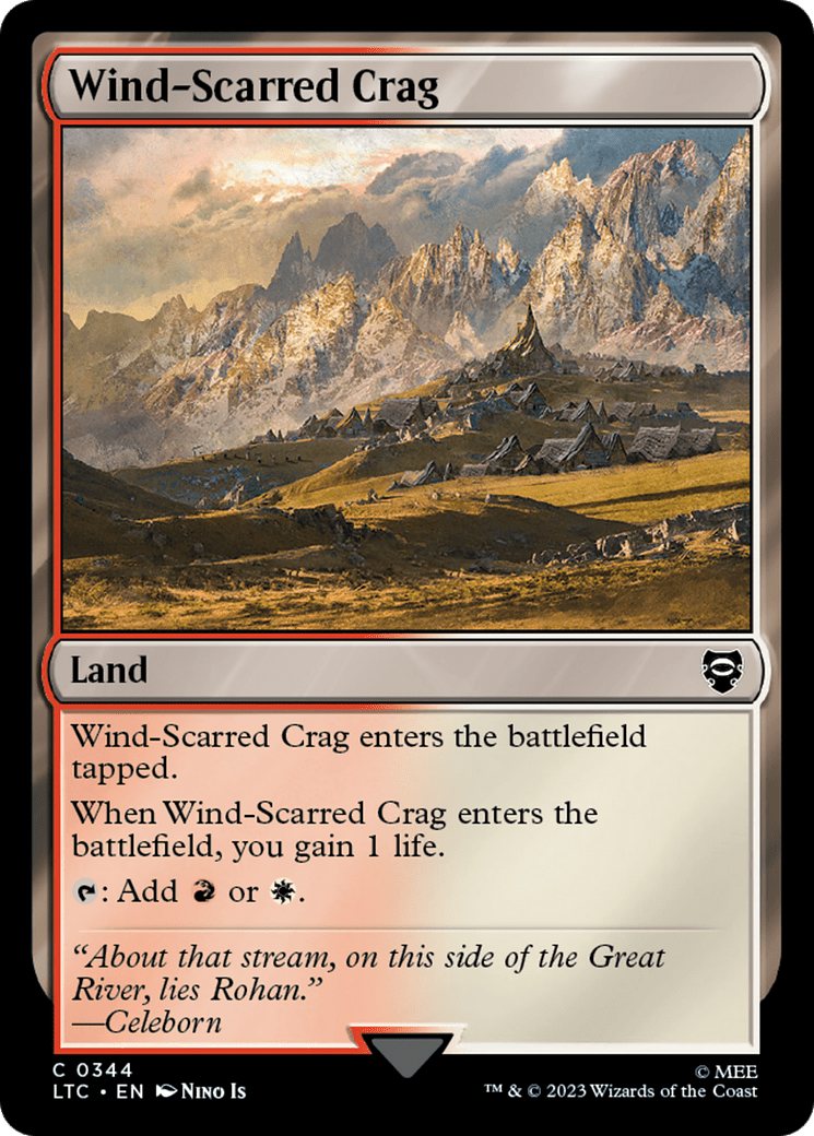 Wind-Scarred Crag [The Lord of the Rings: Tales of Middle-Earth Commander] | Multizone: Comics And Games