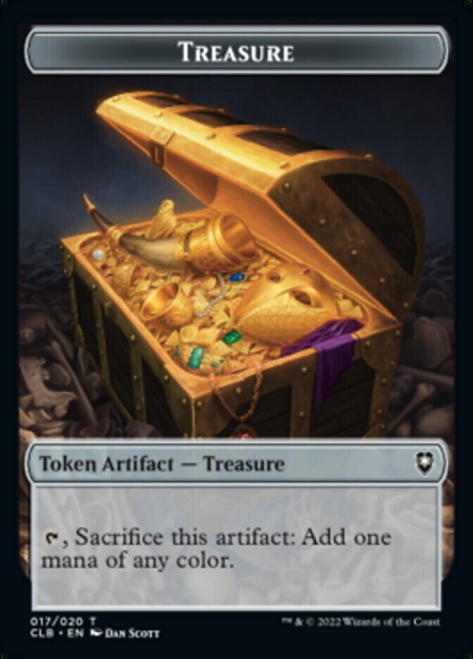 Treasure Token [Commander Legends: Battle for Baldur's Gate Tokens] MTG Single Magic: The Gathering  | Multizone: Comics And Games