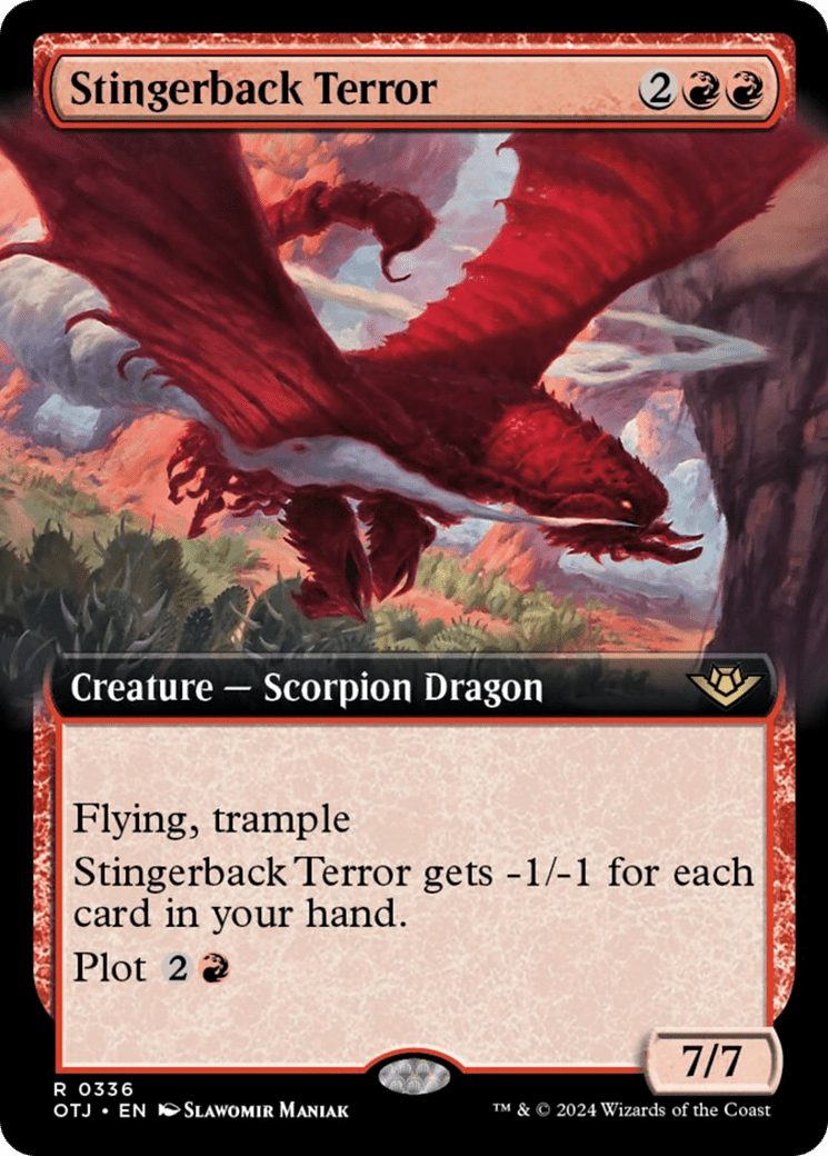 Stingerback Terror (Extended Art) [Outlaws of Thunder Junction] MTG Single Magic: The Gathering  | Multizone: Comics And Games