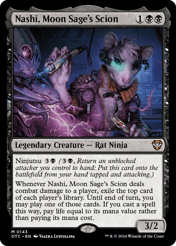 Nashi, Moon Sage's Scion [Outlaws of Thunder Junction Commander] MTG Single Magic: The Gathering  | Multizone: Comics And Games