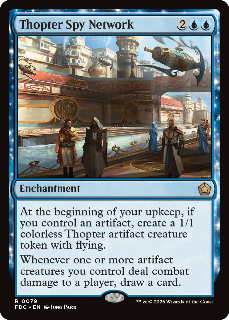 Thopter Spy Network [Foundations Commander] MTG Single Magic: The Gathering  | Multizone: Comics And Games