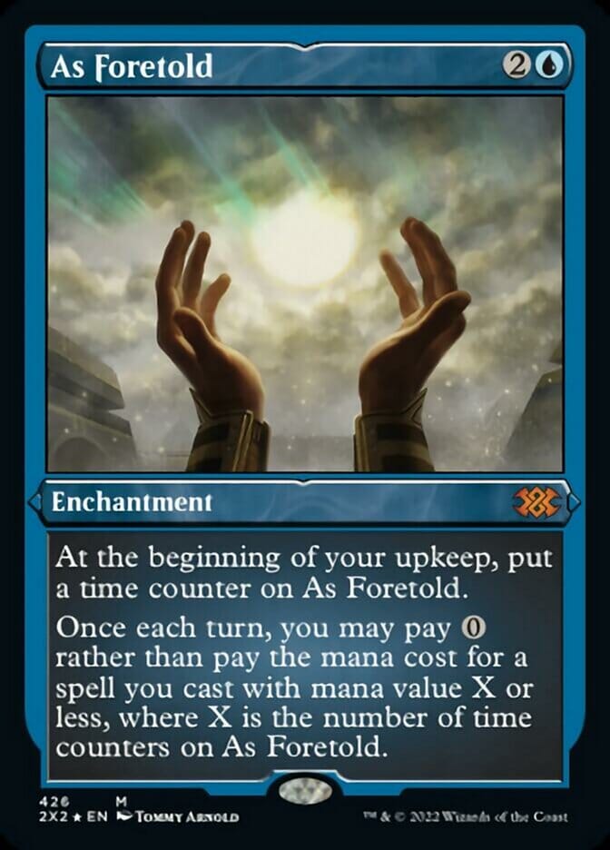 As Foretold (Foil Etched) [Double Masters 2022] MTG Single Magic: The Gathering  | Multizone: Comics And Games