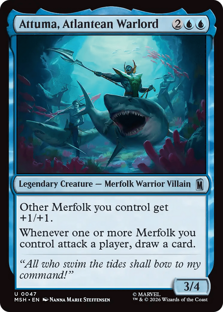 Attuma, Atlantean Warlord [Marvel Super Heroes] MTG Single Magic: The Gathering  | Multizone: Comics And Games