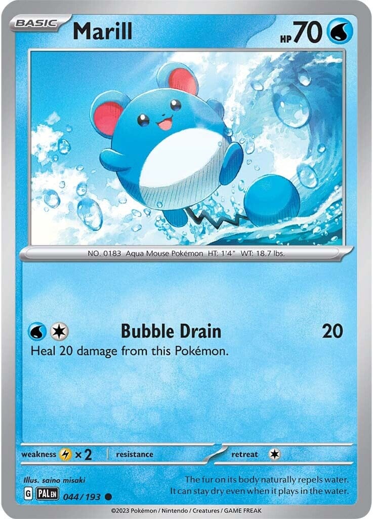 Marill (044/193) [Scarlet & Violet: Paldea Evolved] Pokemon Single Pokémon  | Multizone: Comics And Games