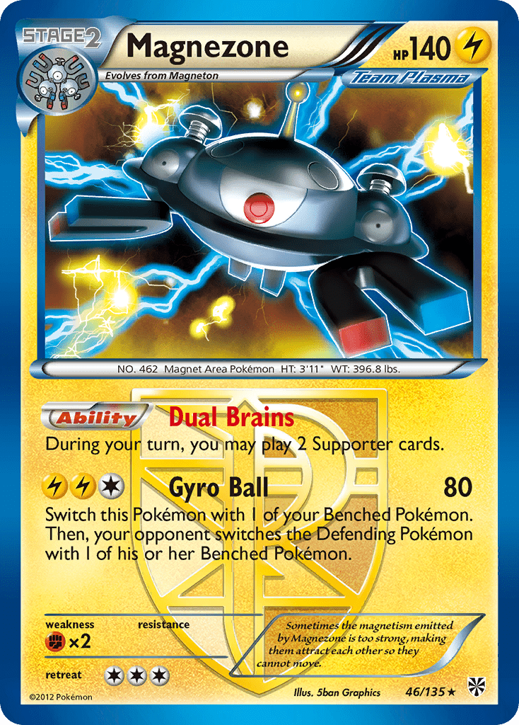 Magnezone (46/135) [Black & White: Plasma Storm] Pokemon Single Pokémon  | Multizone: Comics And Games