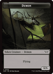 Demon // Manifest Double-Sided Token [Duskmourn: House of Horror Tokens] MTG Single Magic: The Gathering  | Multizone: Comics And Games