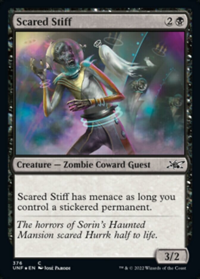 Scared Stiff (Galaxy Foil) [Unfinity] MTG Single Magic: The Gathering  | Multizone: Comics And Games