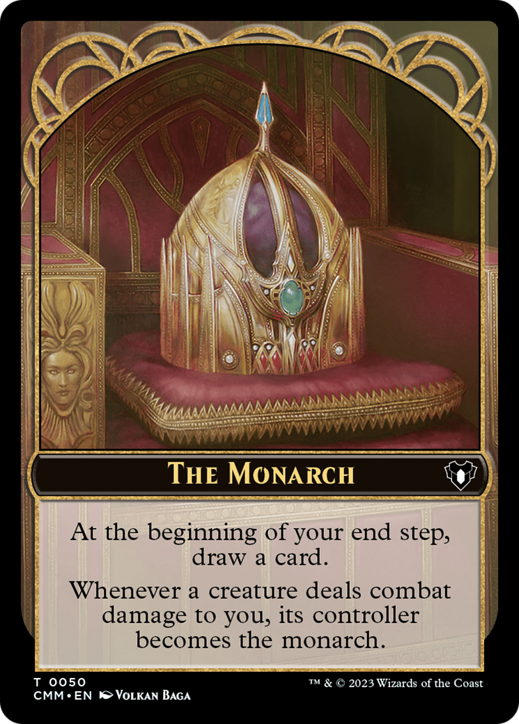 The Monarch // Dwarf Berserker Double-Sided Token [Commander Masters Tokens] MTG Single Magic: The Gathering  | Multizone: Comics And Games