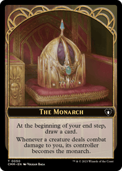The Monarch // Dwarf Berserker Double-Sided Token [Commander Masters Tokens] MTG Single Magic: The Gathering  | Multizone: Comics And Games