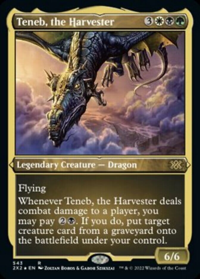 Teneb, the Harvester (Foil Etched) [Double Masters 2022] MTG Single Magic: The Gathering  | Multizone: Comics And Games