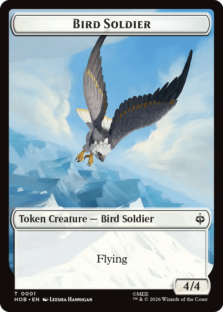 Bird Soldier // Axe Double-Sided Token [The Hobbit Tokens] MTG Single Magic: The Gathering  | Multizone: Comics And Games