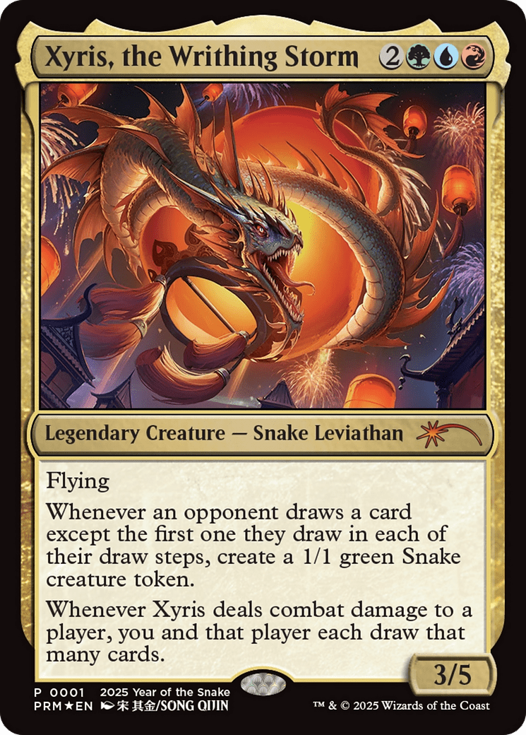 Xyris, the Writhing Storm (Year of the Snake 2025) [Standard Showdown Promos] MTG Single Magic: The Gathering  | Multizone: Comics And Games