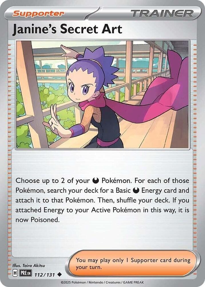 Janine's Secret Art (112/131) [Scarlet & Violet: Prismatic Evolutions] Pokemon Single Pokémon  | Multizone: Comics And Games