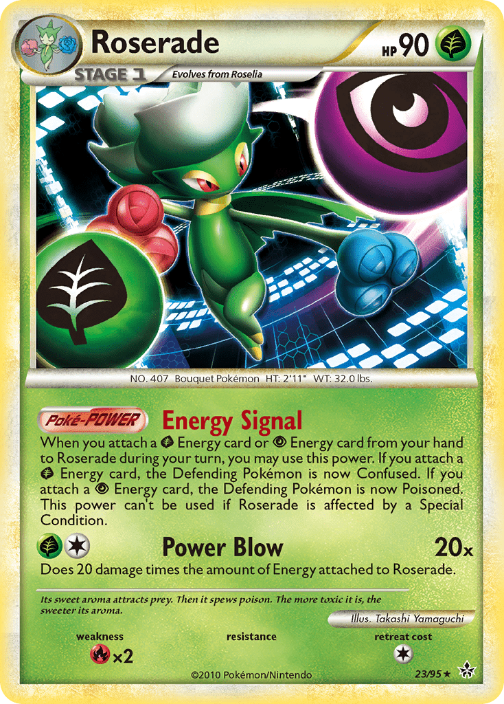 Roserade (23/95) [HeartGold & SoulSilver: Unleashed] Pokemon Single Pokémon  | Multizone: Comics And Games