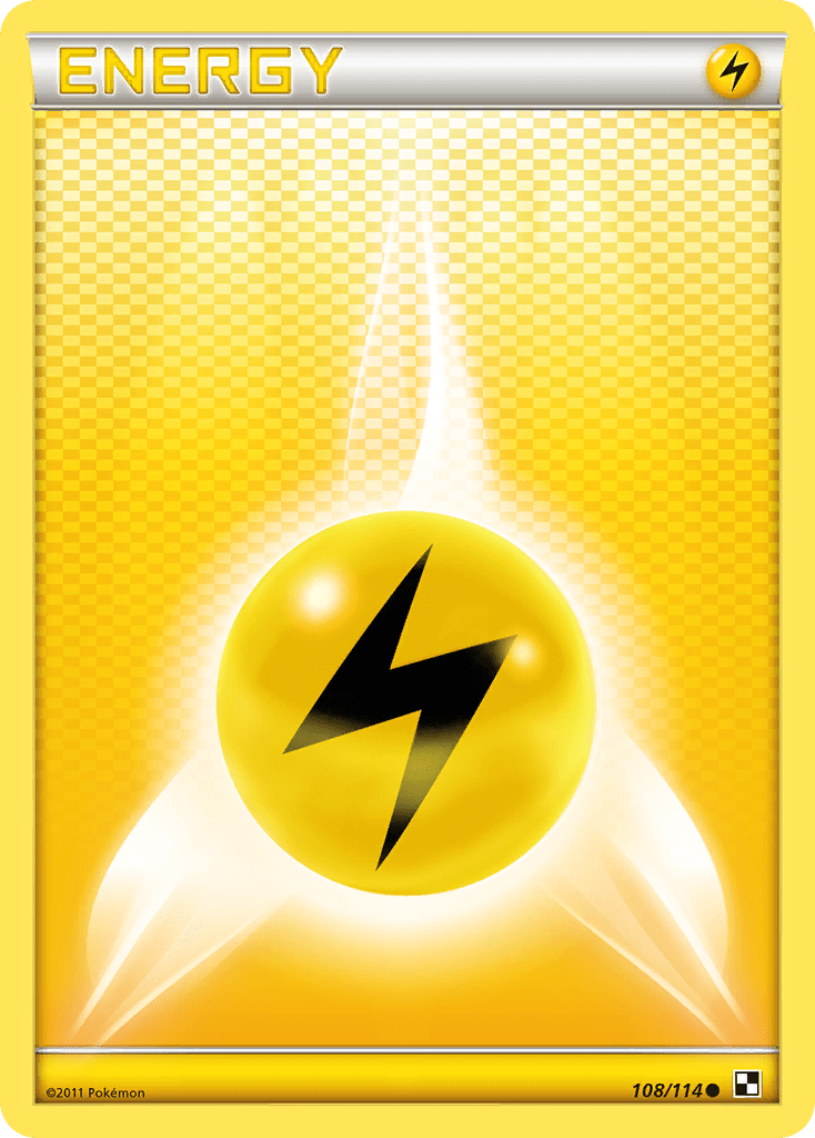 Lightning Energy (108/114) [Black & White: Base Set] Pokemon Single Pokémon  | Multizone: Comics And Games