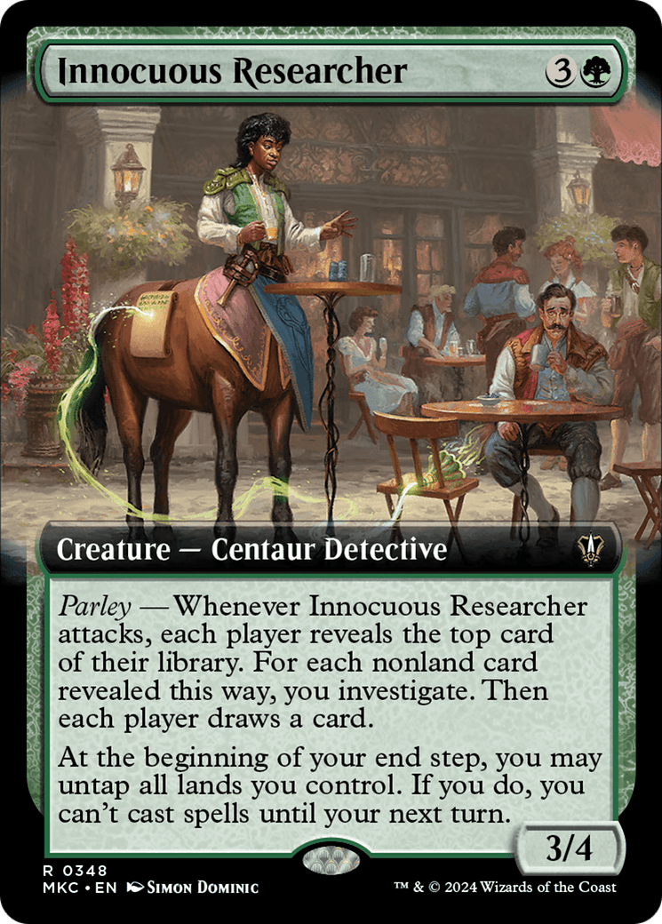 Innocuous Researcher (Extended Art) [Murders at Karlov Manor Commander] MTG Single Magic: The Gathering  | Multizone: Comics And Games