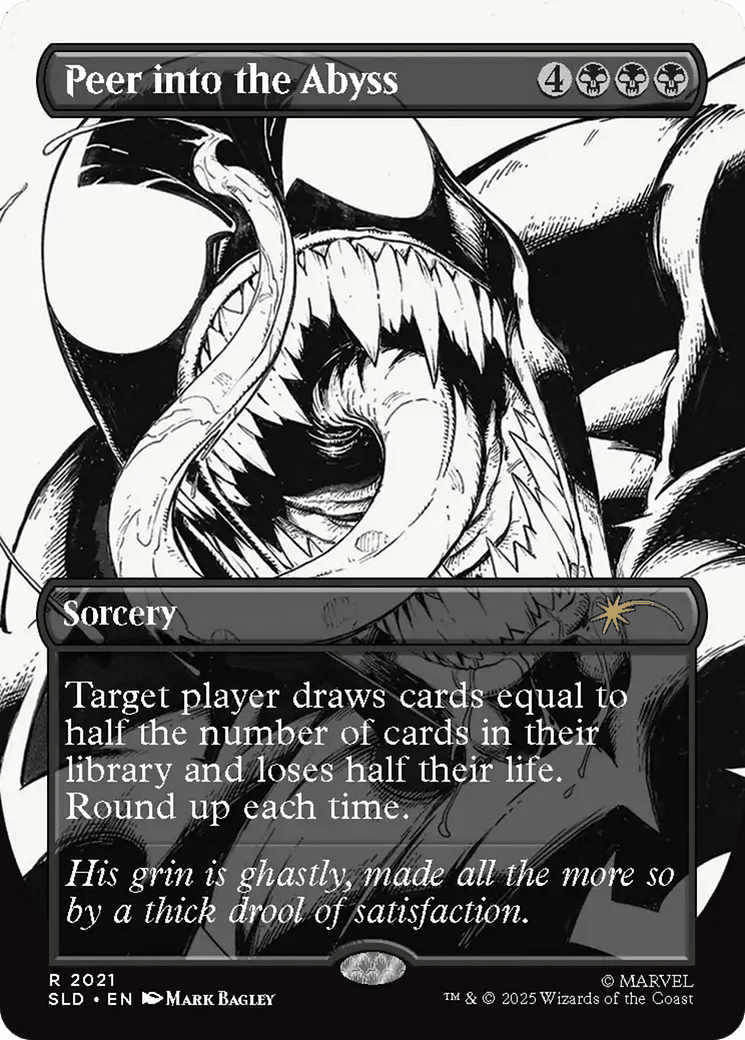 Peer into the Abyss (2021) (Rainbow Foil) [Secret Lair Drop Series] MTG Single Magic: The Gathering  | Multizone: Comics And Games