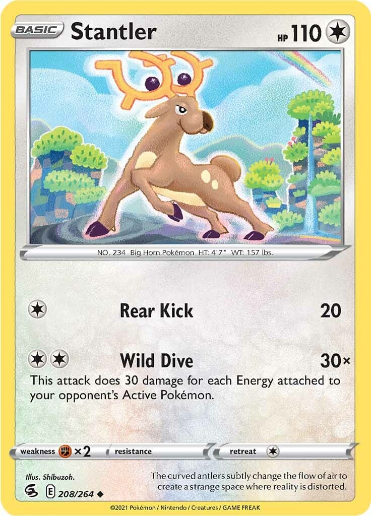 Stantler (208/264) [Sword & Shield: Fusion Strike] Pokemon Single Pokémon  | Multizone: Comics And Games