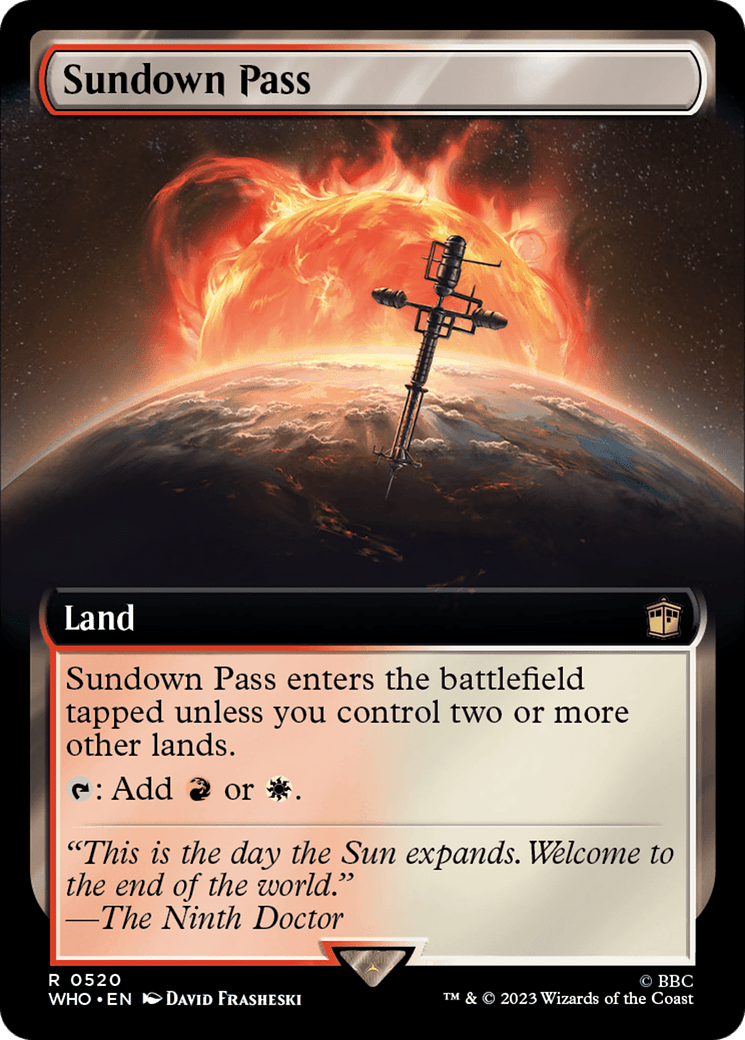 Sundown Pass (Extended Art) [Doctor Who] MTG Single Magic: The Gathering  | Multizone: Comics And Games