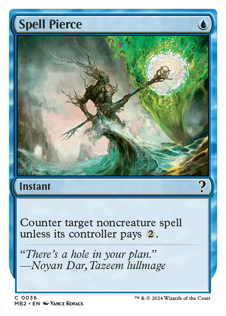 Spell Pierce (White Border) [Mystery Booster 2] MTG Single Magic: The Gathering  | Multizone: Comics And Games
