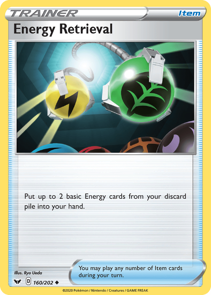 Energy Retrieval (160/202) [Sword & Shield: Base Set] Pokemon Single Pokémon  | Multizone: Comics And Games