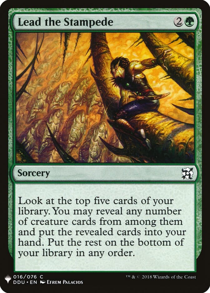Lead the Stampede [Mystery Booster] MTG Single Magic: The Gathering  | Multizone: Comics And Games