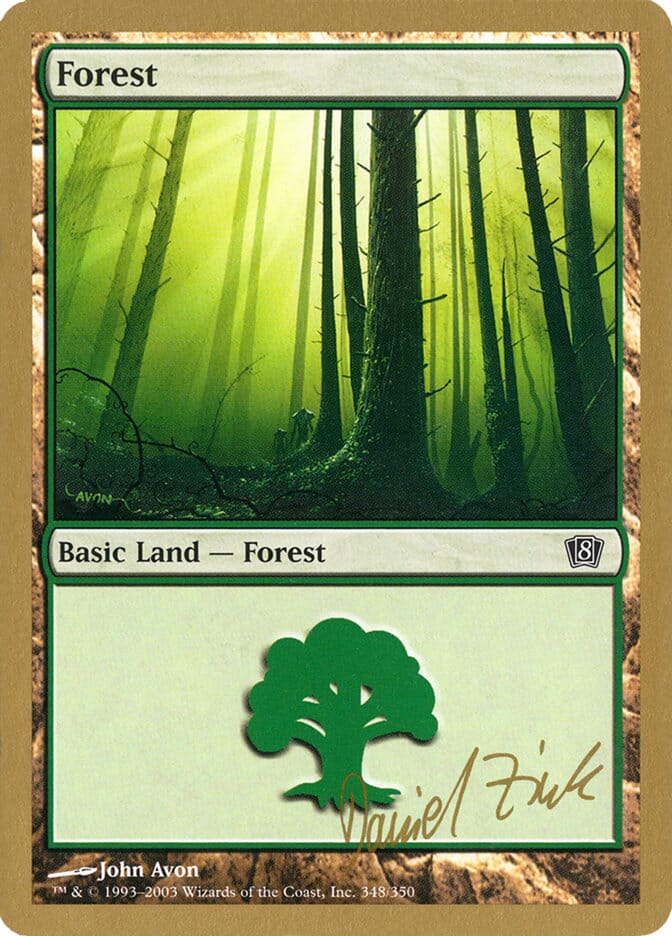 Forest (dz348) (Daniel Zink) [World Championship Decks 2003] MTG Single Magic: The Gathering  | Multizone: Comics And Games