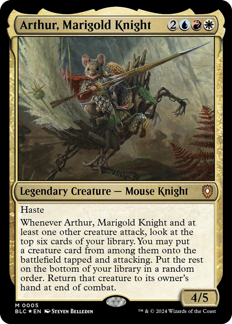 Arthur, Marigold Knight [Bloomburrow Commander] | Multizone: Comics And Games