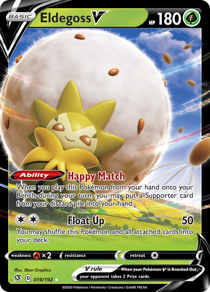 Eldegoss V (019/192) [Sword & Shield: Rebel Clash] Pokemon Single Pokémon  | Multizone: Comics And Games