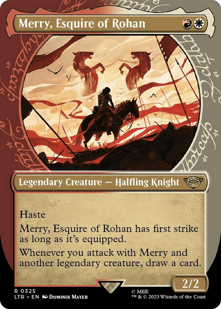 Merry, Esquire of Rohan (Showcase Ring Frame) [The Lord of the Rings: Tales of Middle-Earth] MTG Single Magic: The Gathering  | Multizone: Comics And Games