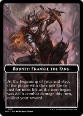 Bounty: Frankie the Fang // Bounty Rules Double-Sided Token [Outlaws of Thunder Junction Commander Tokens] MTG Single Magic: The Gathering  | Multizone: Comics And Games