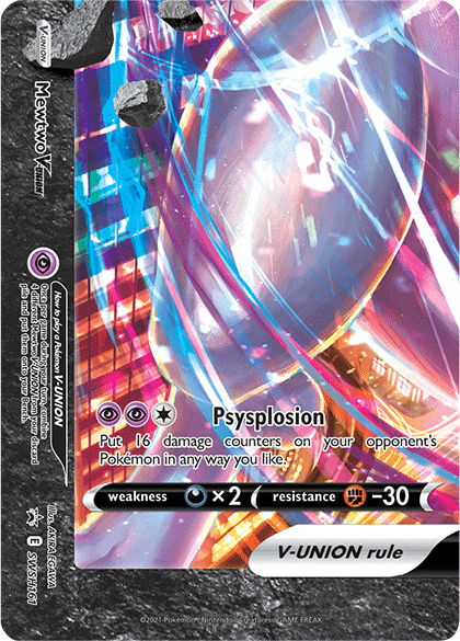 Mewtwo V-Union (SWSH161) [Sword & Shield: Black Star Promos] Pokemon Single Pokémon  | Multizone: Comics And Games