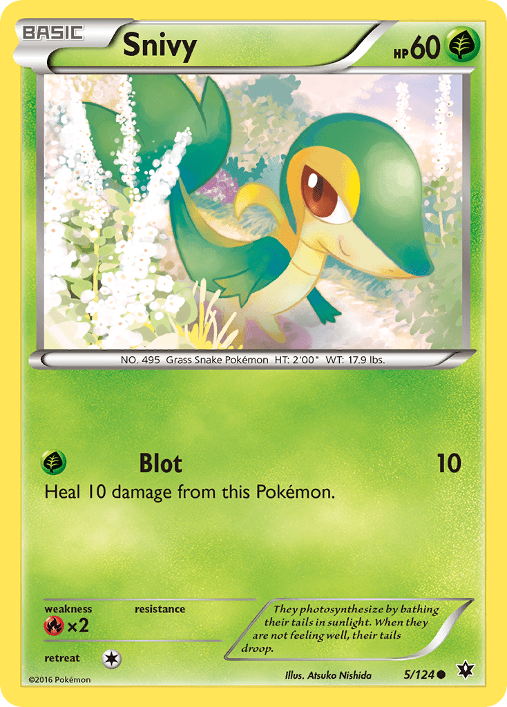 Snivy (5/124) [XY: Fates Collide] Pokemon Single Pokémon  | Multizone: Comics And Games