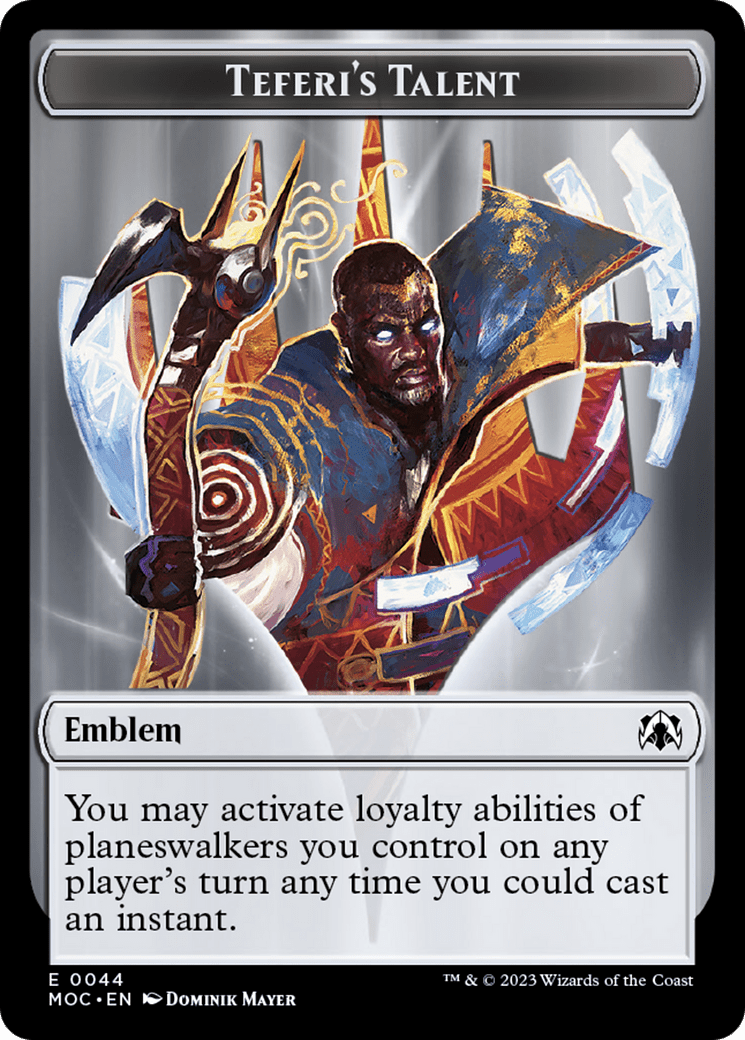 Phyrexian Myr // Teferi's Talent Emblem Double-Sided Token [March of the Machine Tokens] MTG Single Magic: The Gathering  | Multizone: Comics And Games