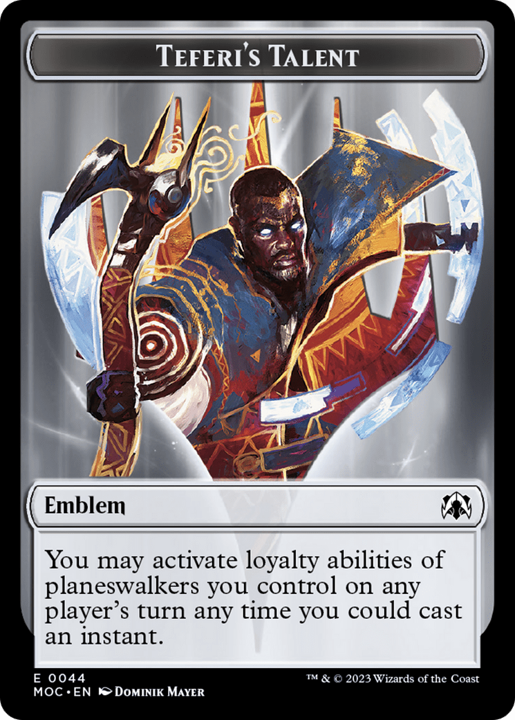 Elemental (9) // Teferi's Talent Emblem Double-Sided Token [March of the Machine Tokens] MTG Single Magic: The Gathering  | Multizone: Comics And Games