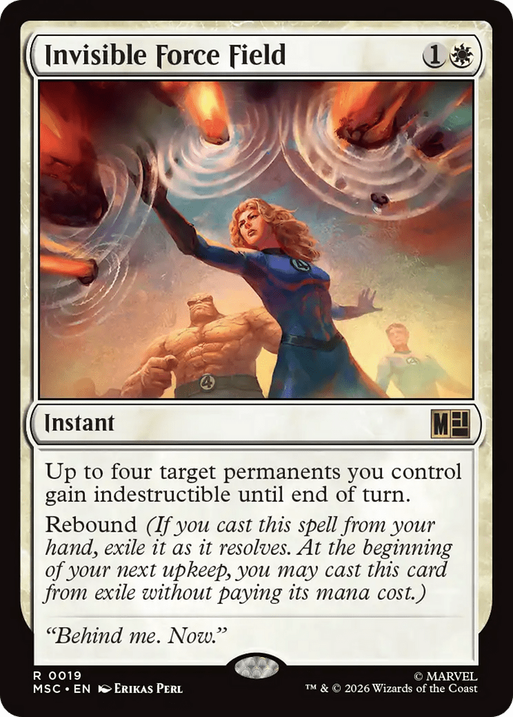 Invisible Force Field (Surge Foil) [Marvel Super Heroes Commander] MTG Single Magic: The Gathering  | Multizone: Comics And Games