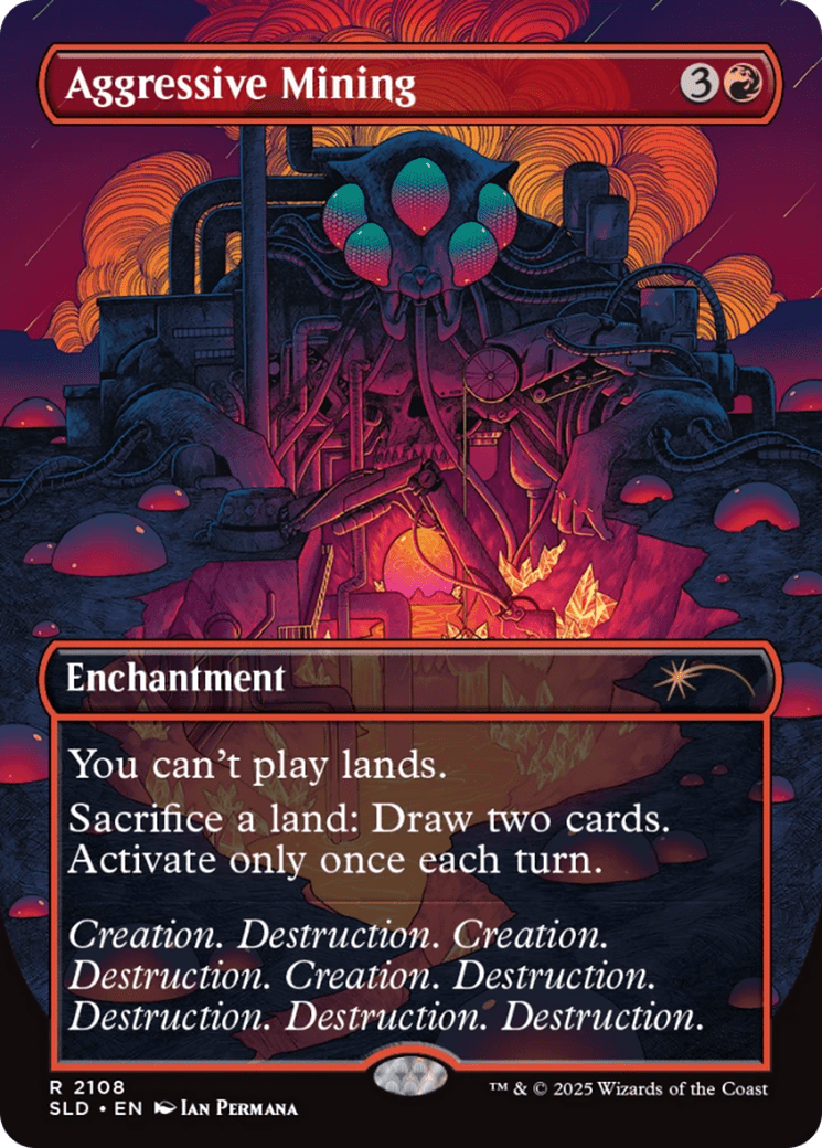 Aggressive Mining (Galaxy Foil) [Secret Lair Drop Series] MTG Single Magic: The Gathering  | Multizone: Comics And Games