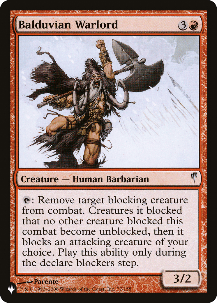 Balduvian Warlord [The List] MTG Single Magic: The Gathering  | Multizone: Comics And Games