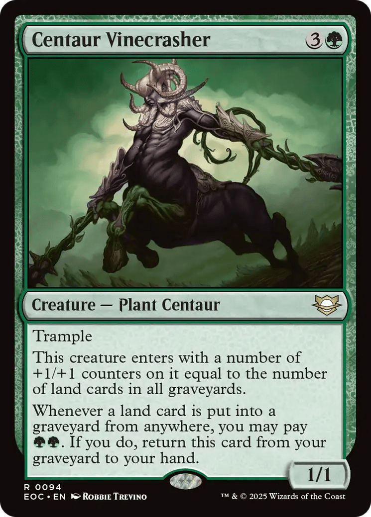 Centaur Vinecrasher [Edge of Eternities Commander] MTG Single Magic: The Gathering  | Multizone: Comics And Games